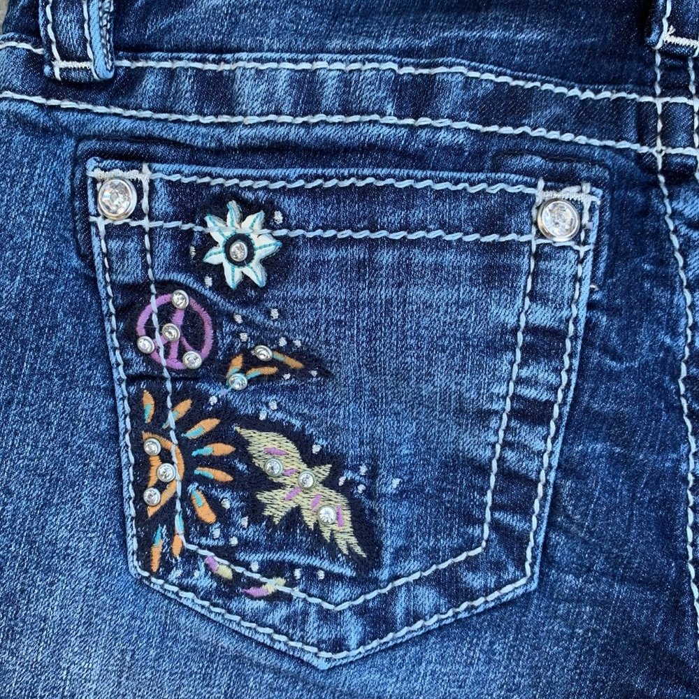 Miss Me Girls Shorts - Love Peace Doves - RARE HTF - Picture 5 of 12